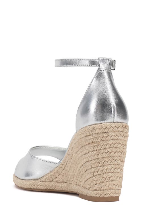 Vince Camuto Felyn Espadrille Wedge Sandal In Lux Silver