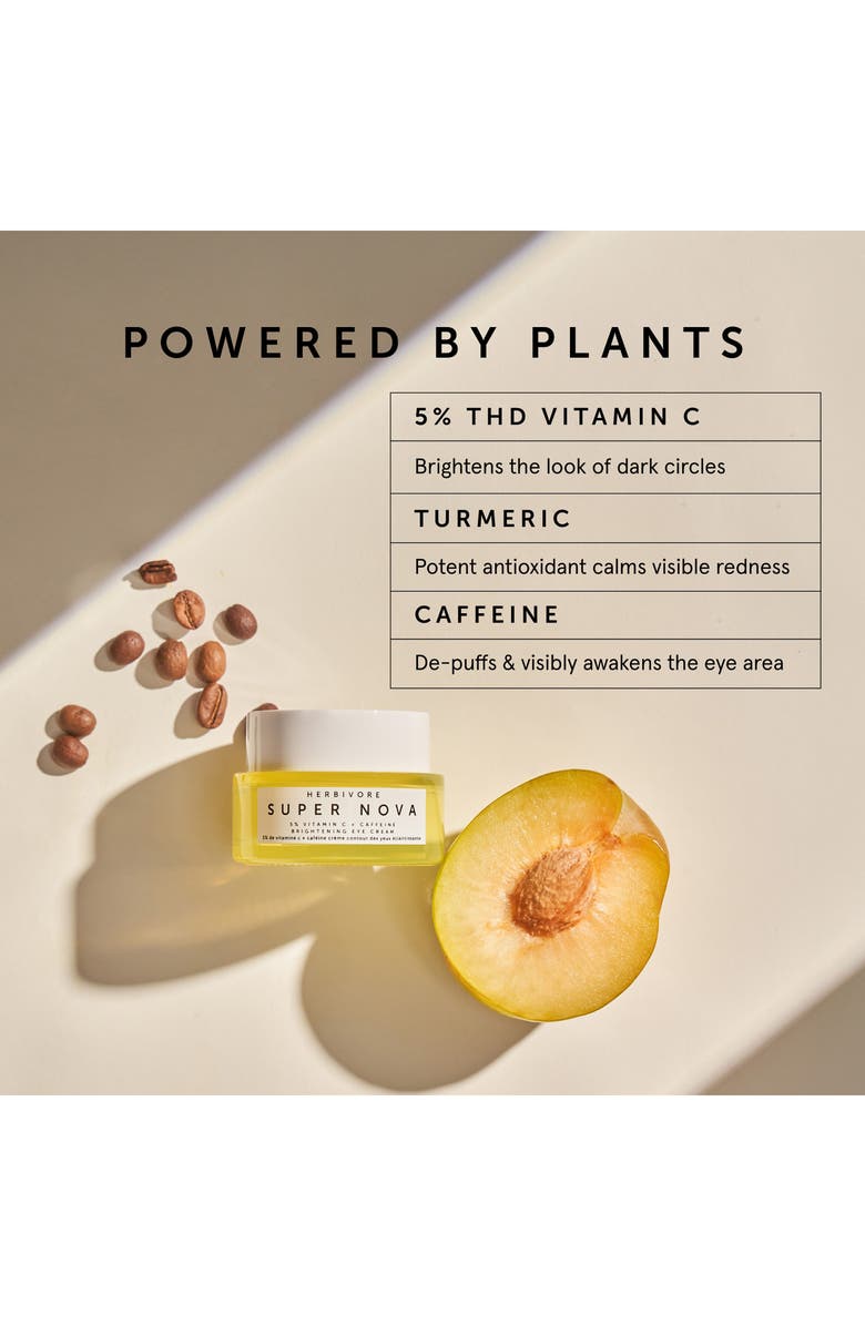 Herbivore Botanicals Super Nova 5% Vitamin C + Caffeine Brightening Eye Cream, Alternate, color, 