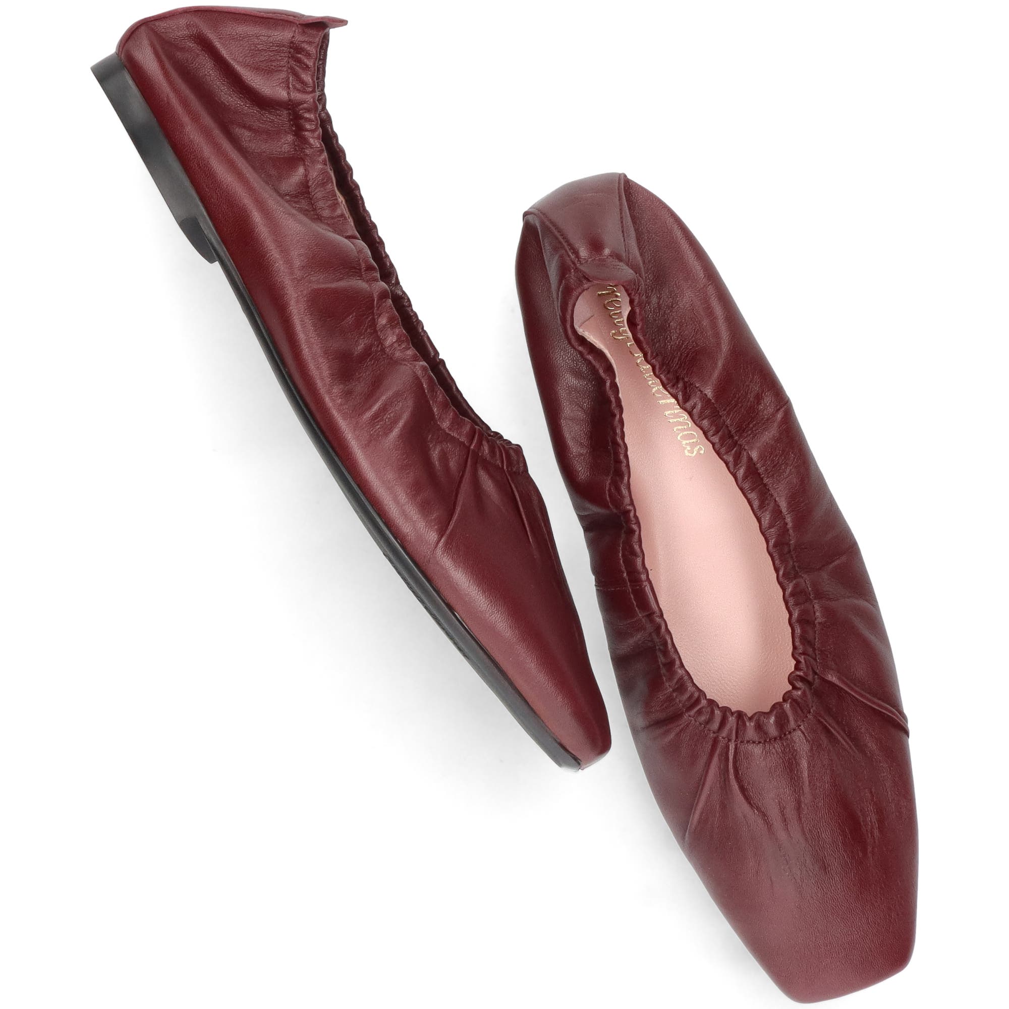 Pretty Ballerinas Rouched Ballet Flat, Alternate, color, Plum
