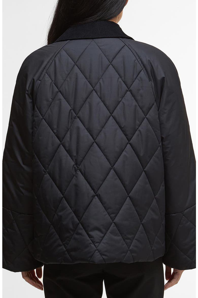 Martha Diamond Quilted Jacket, Alternate, color, BLACK/ CLASSIC TARTAN