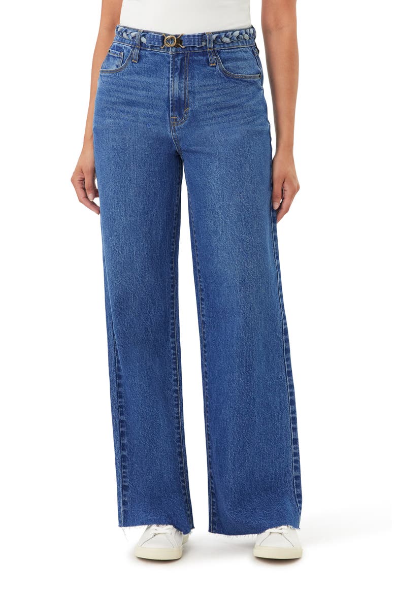 Carla Belted Wide Leg Jeans, Main, color, PAXTON MULTI
