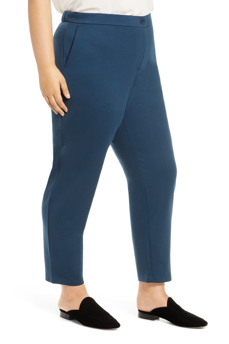 Slouchy Tencel® Lyocell Blend Ankle Pants, Alternate, color, STORM
