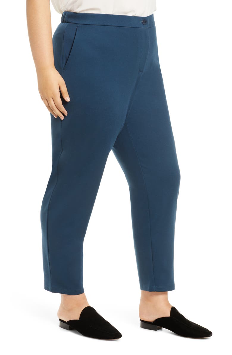 Eileen Fisher Slouchy Tencel<sup>®</sup> Lyocell Blend Ankle Pants, Alternate, color,