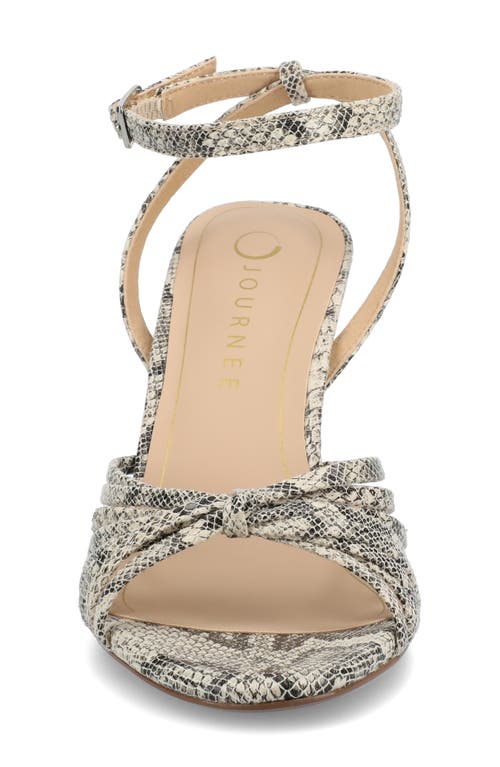 Journee Collection Vanita Stiletto Sandal In Snake