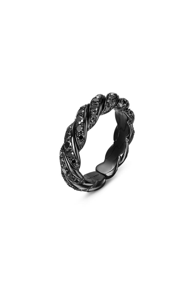 Sculpted Cable Flex Band Ring, Alternate, color, 18K WG BLACK RHODIUM