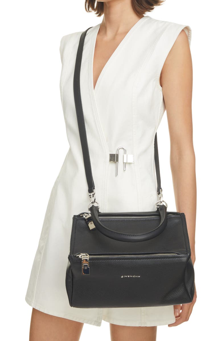 Givenchy Small Pandora Goatskin Leather Shoulder Bag, Alternate, color,