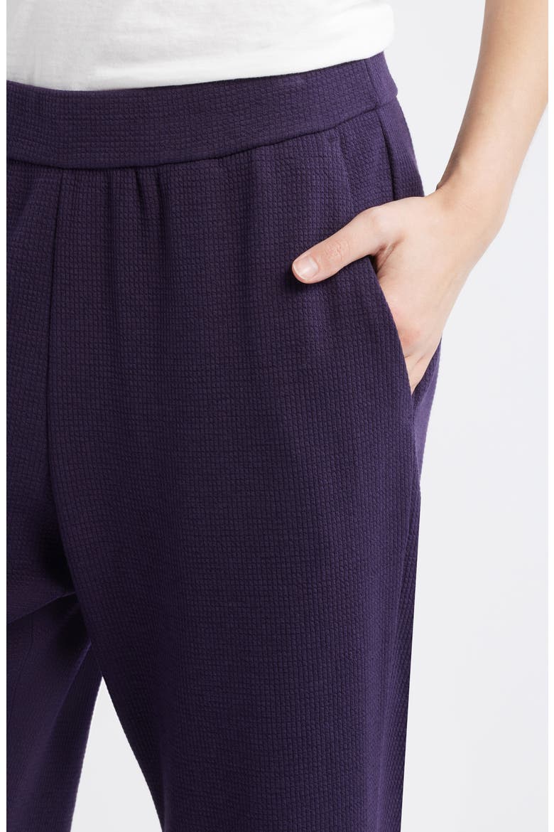 Waffle Knit Joggers, Alternate, color, AUBERGINE
