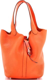 Pre-Owned Hermes Picotin Lock Bag Clemence MM