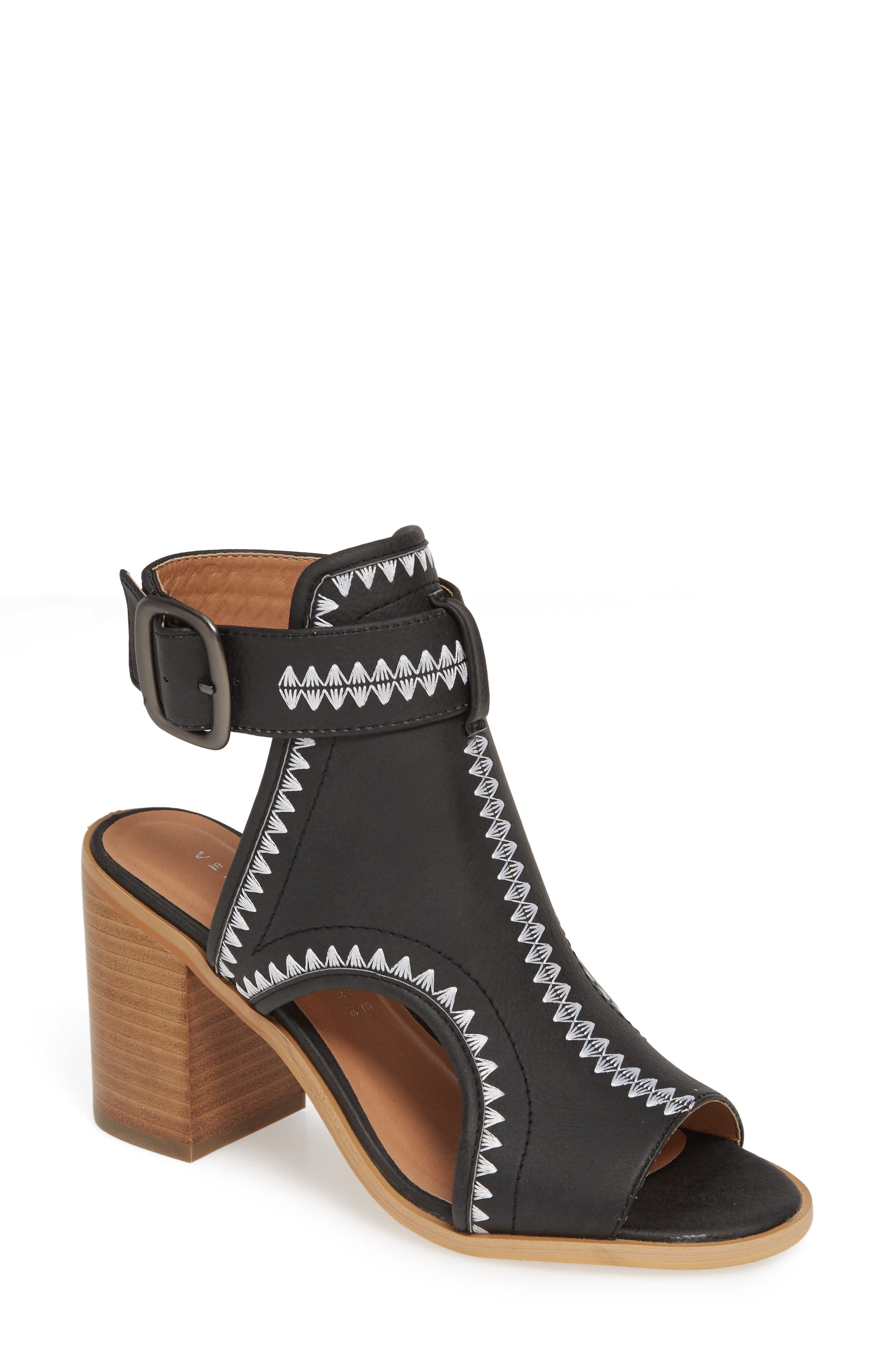 Very Volatile Yankee Embroidered Shield Sandal, Main, color, 