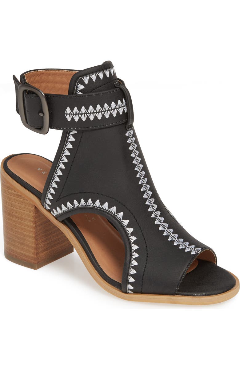 Very Volatile Yankee Embroidered Shield Sandal, Main, color,