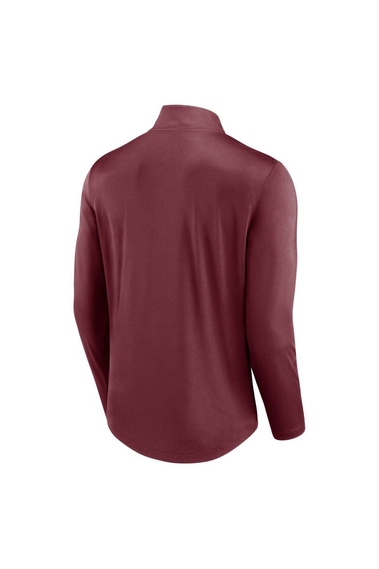 Men's Fanatics Branded Maroon Minnesota Golden Gophers Quarterback Mock Neck Quarter-Zip Top, Alternate, color, Maroon