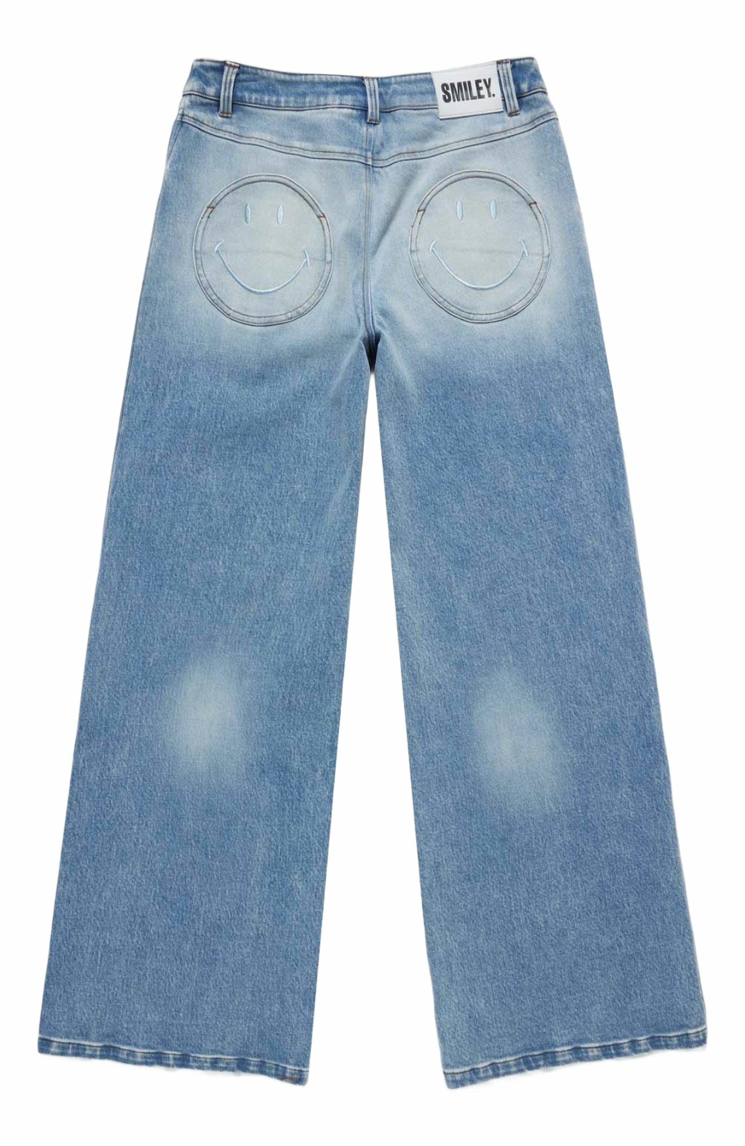 | Smiley Denim Pants , Blue , XX-Large , 6