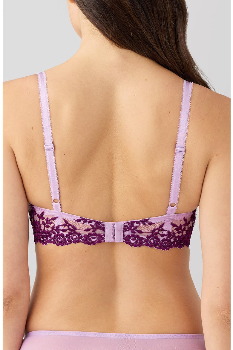 Embrace Lace® Underwire Bra, Alternate, color, LAVENDER SAGE/ DARK PURPLE
