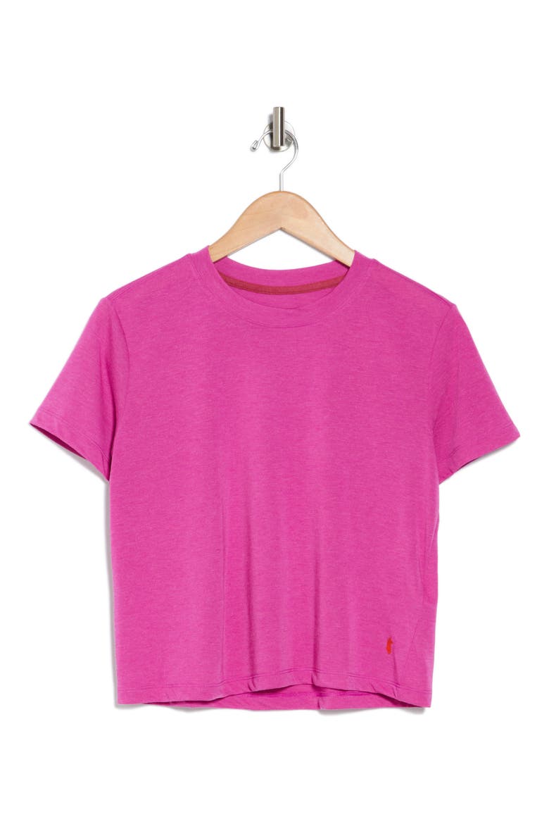 Paseo Travel Crop T-Shirt, Alternate, color, FOXGLOVE