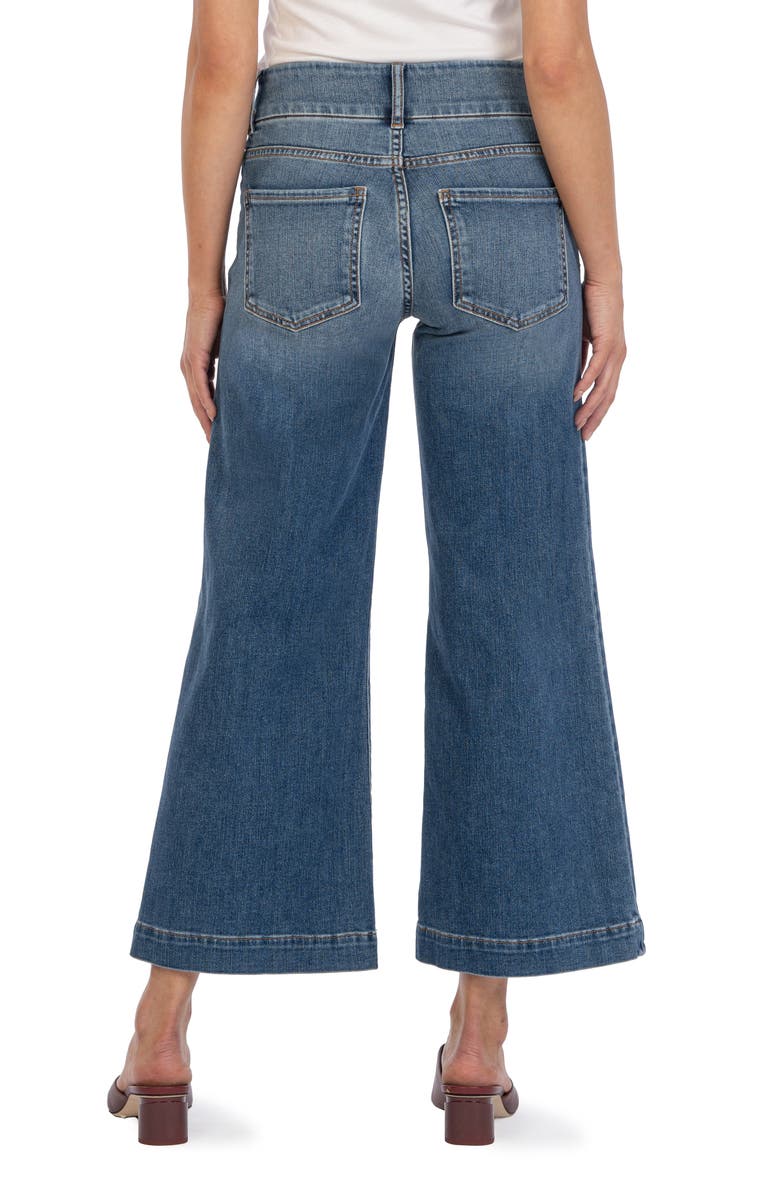 KUT from the Kloth Meg High Waist Ankle Wide Leg Jeans, Alternate, color,