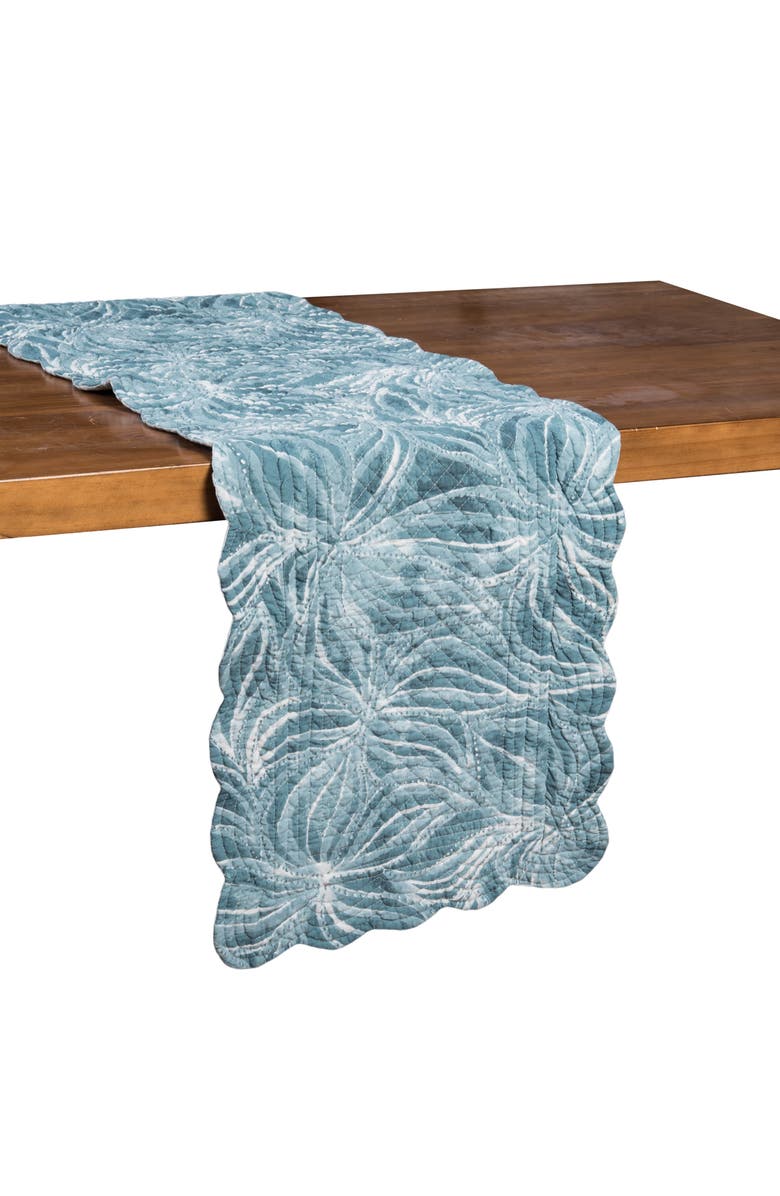 C&F Home Azzurra Marine Coastal Reversible Table Runner 14" x 51", Alternate, color, Blue