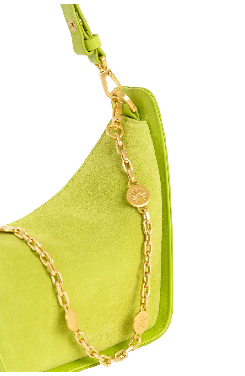 Esthera 10AM Mini Leather Shoulder Bag, Alternate, color, Lemon Green
