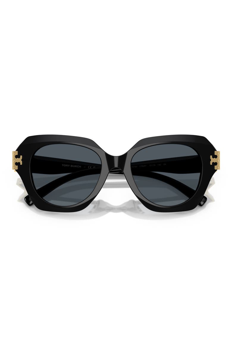 51mm Cat Eye Sunglasses, Alternate, color, BLACK