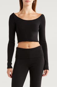 Florence by Mills Cross Back Crop Sweater