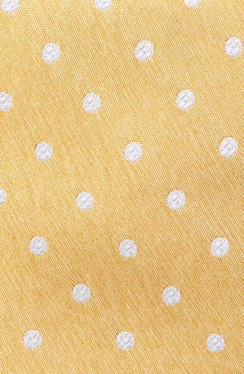 Nordstrom Batson Neat Dot Silk Tie In Yellow