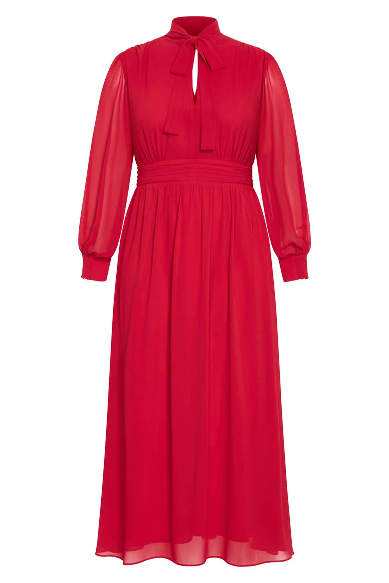 Alexandra Long Sleeve Open Back Maxi Dress, Alternate, color, ROSA