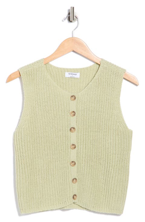 Button-Up Sweater Tank