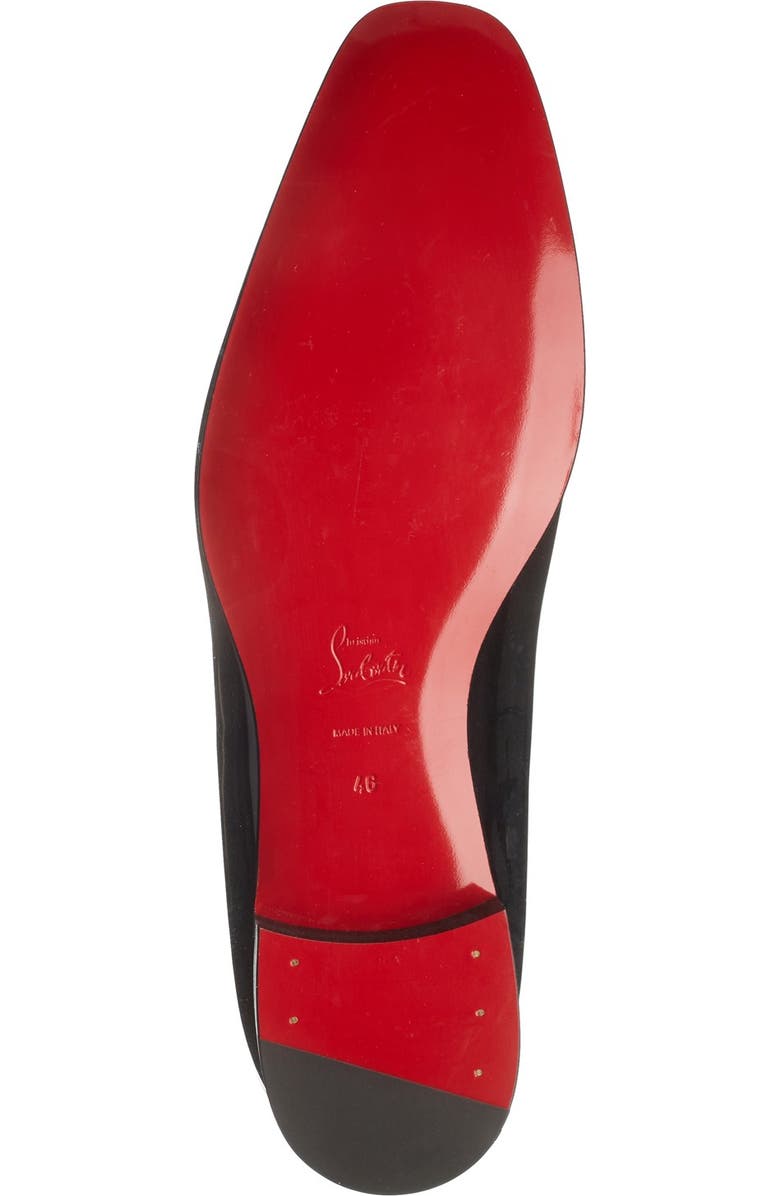 Christian Louboutin Dandelion Tassel Patent Leather Loafer, Alternate, color,