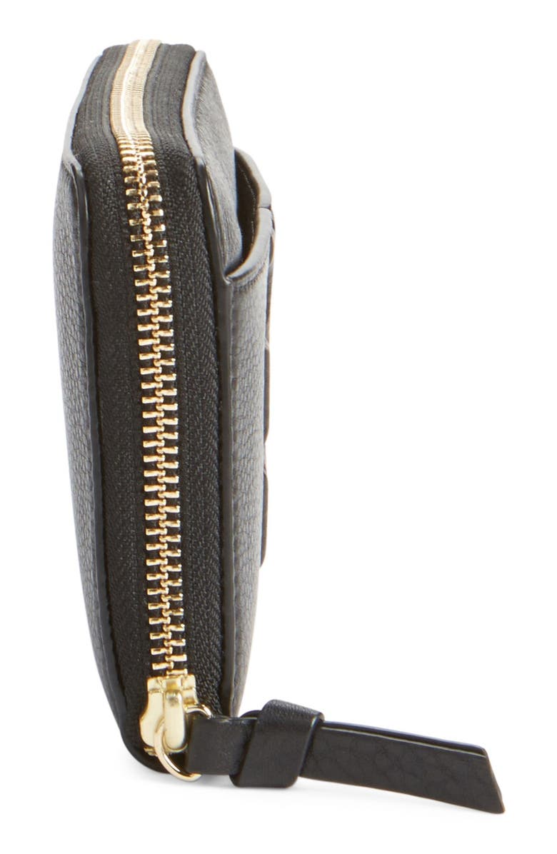 Tory Burch 'Bombe T' Leather Zip Continental Wallet, Alternate, color, 