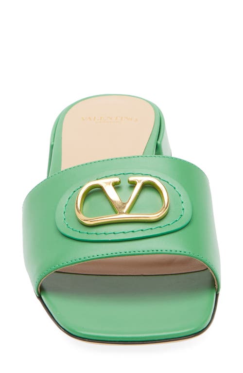 Valentino Vlogo Signature Leather Sandal
