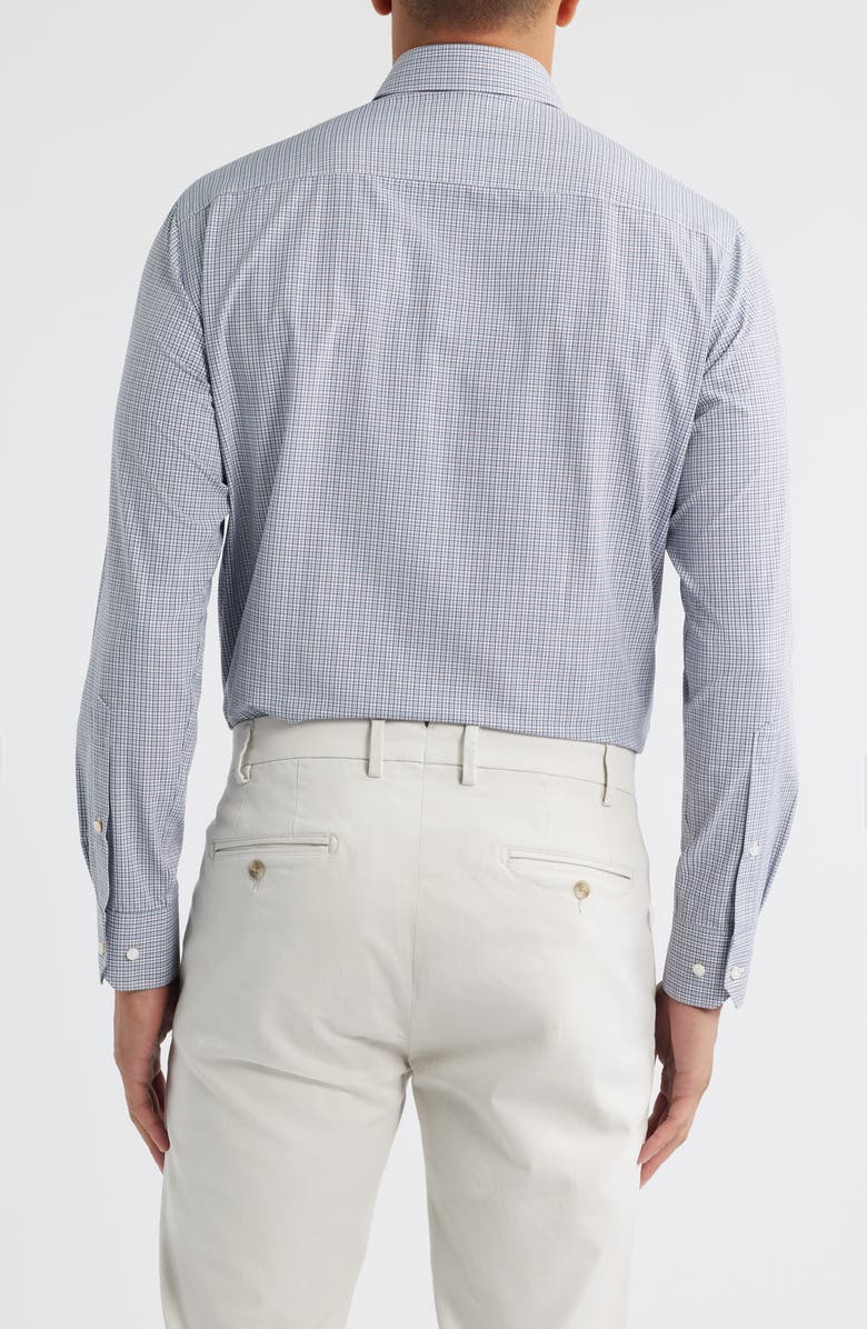 Peter Millar Crown Crafted Performance Poplin Button-Down Shirt, Alternate, color, Nebula Blue