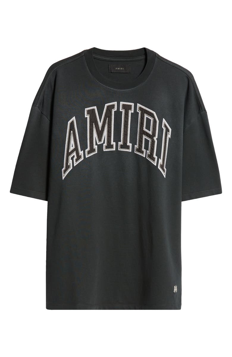 AMIRI Arched Core Logo Oversize Graphic T-Shirt, Alternate, color, Black