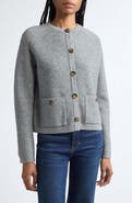 Veronica Beard Elwood Merino Wool & Cashmere Knit Jacket