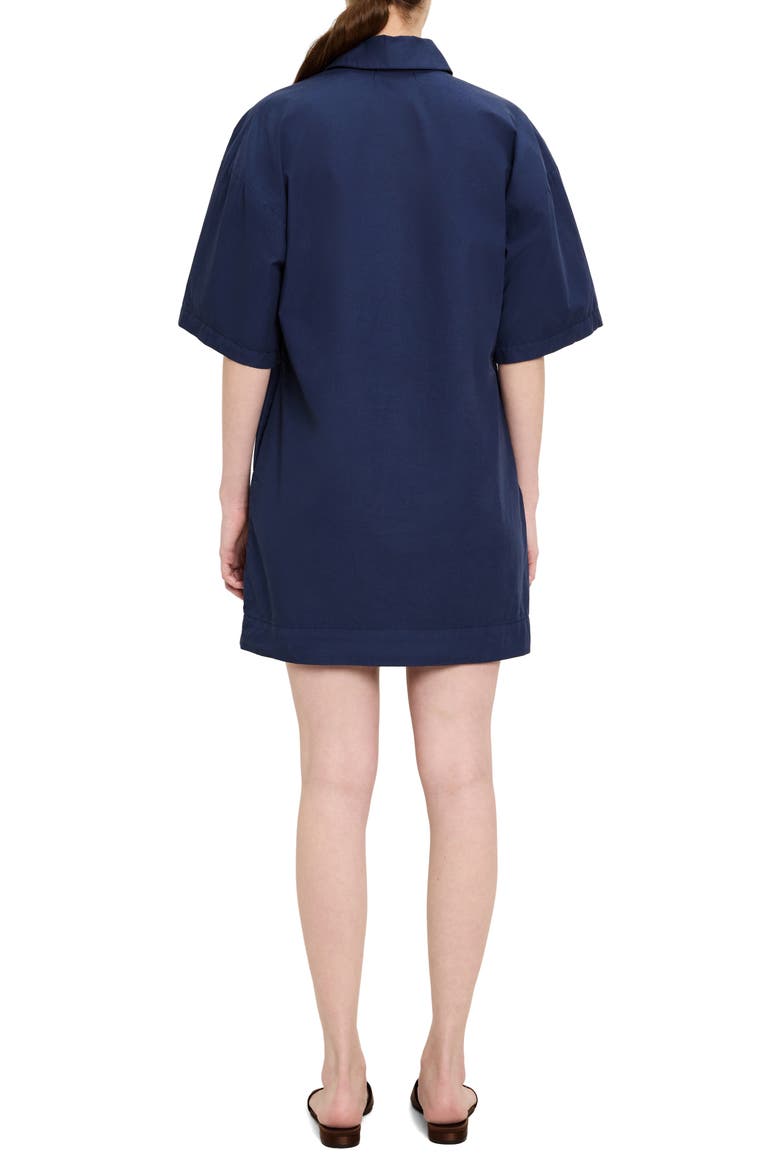 Cotton Mini Shirtdress, Alternate, color, NOCTURNAL
