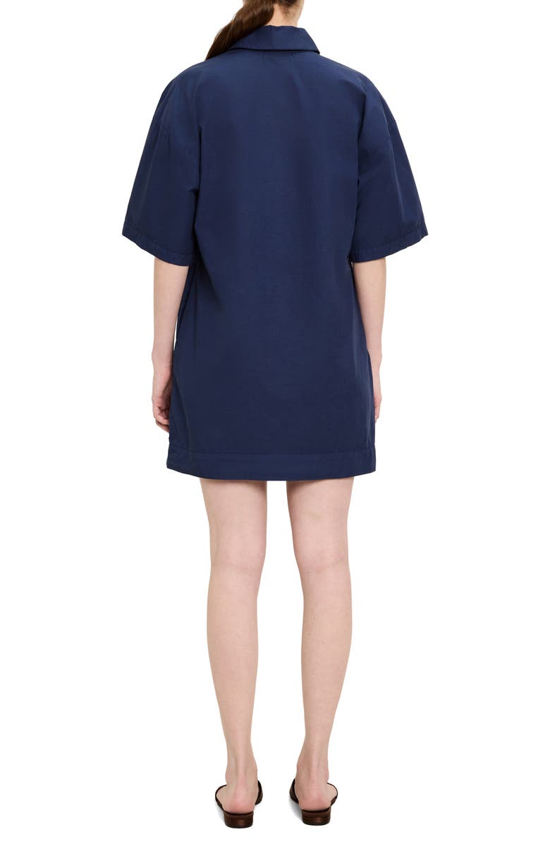 Michael Stars Cotton Mini Shirtdress, Alternate, color, Nocturnal