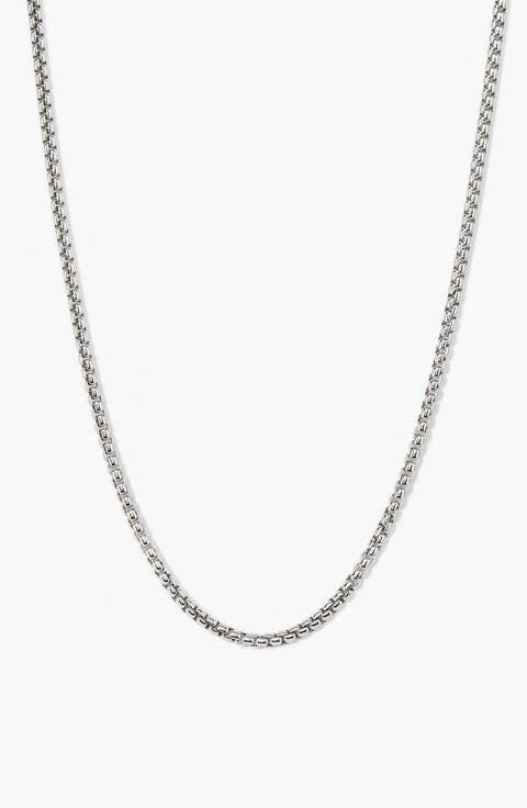 Round Box Chain Necklace