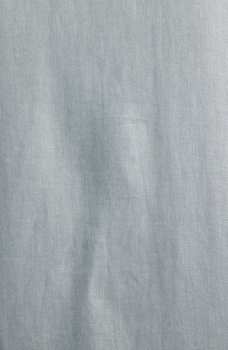 Reiss Polasio Linen Overshirt, Alternate, color, Teal Blue