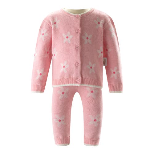Rachel Riley Daisy Knit Cardigan & Leggings Set