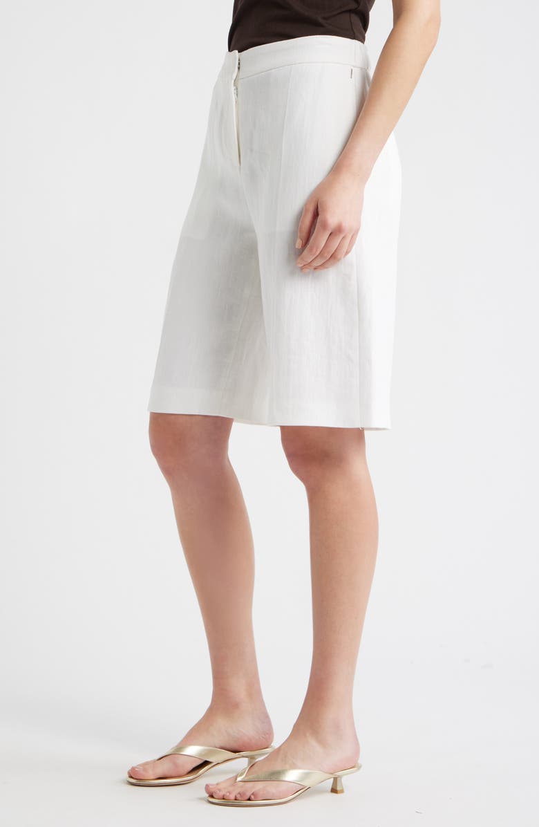BOSS Tianala Wide Leg Shorts, Alternate, color, Bright White