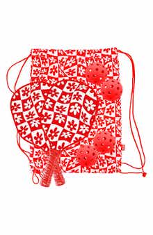 MYTAGALONGS Daisy Retro Pickleball Set