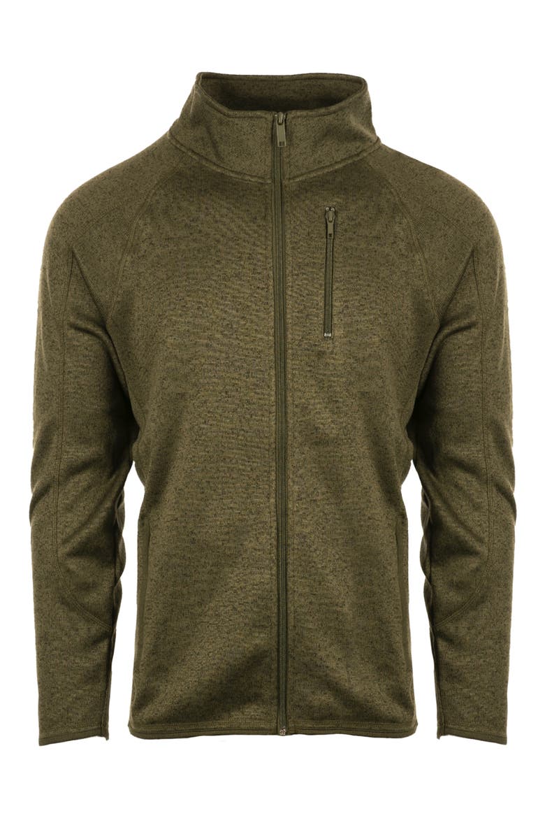 Knit Sweater Jacket, Alternate, color, MILITARY GREEN