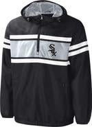 G-III SPORTS BY CARL BANKS Men's G-III Sports by Carl Banks Black Chicago White Sox Game Score Quarter-Zip Windbreaker