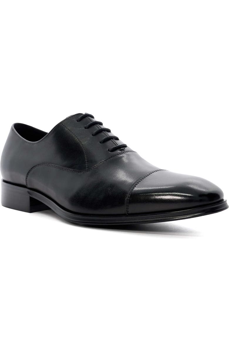 Dune London Solver Cap Toe Oxford, Main, color, Black
