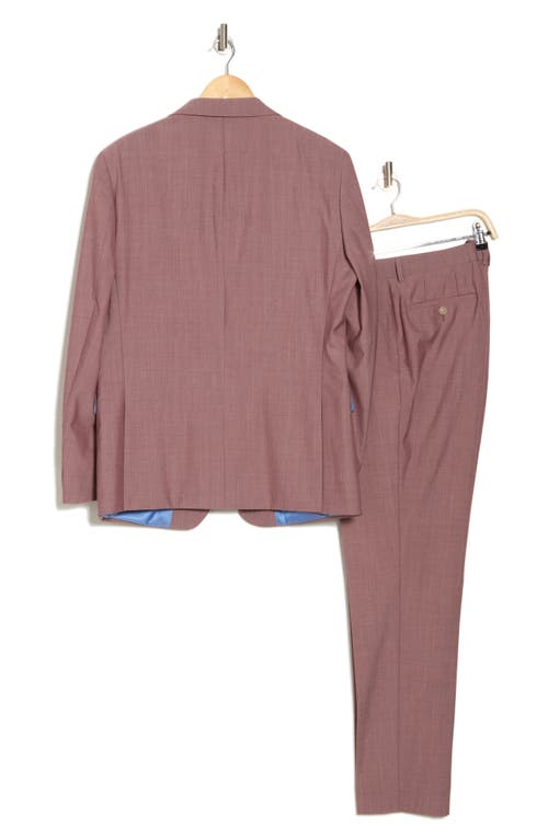 Original Penguin Mauve Wool Blend Suit In Mauve