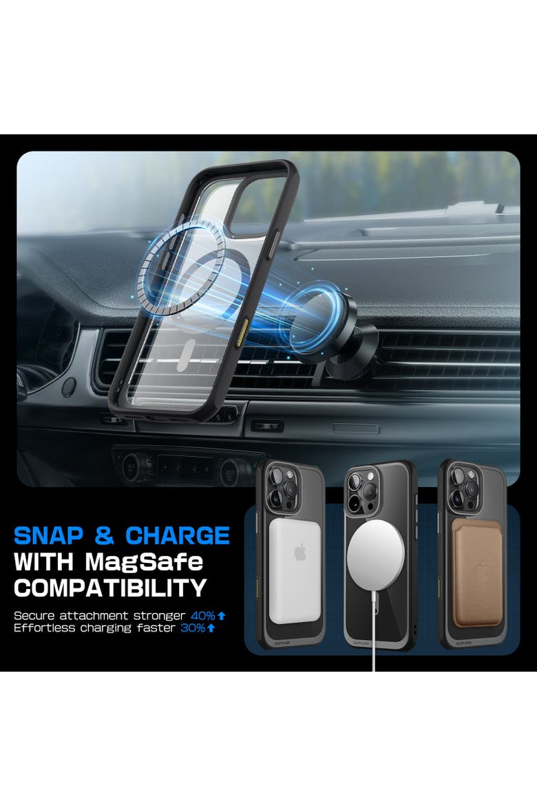 iPhone 16 Pro Max 6.9 inch Unicorn Beetle MAG Slim Clear MagSafe Camera Control Button Case, Alternate, color, Black