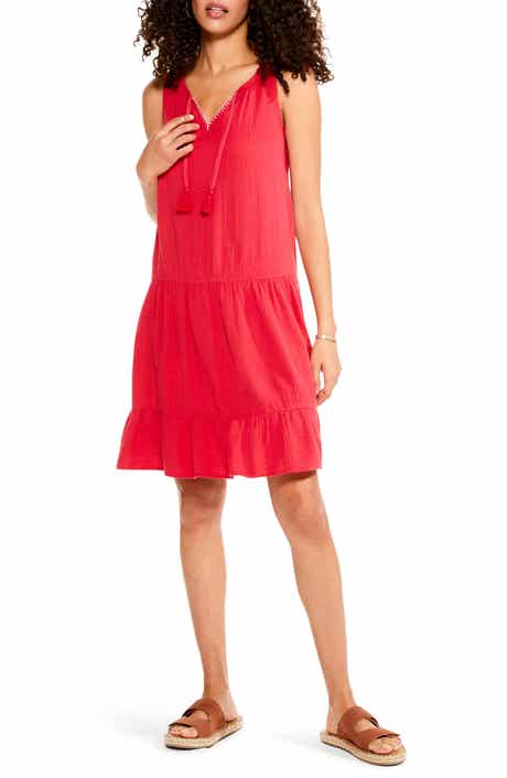 NIC+ZOE Tiered Gauze Tank Dress