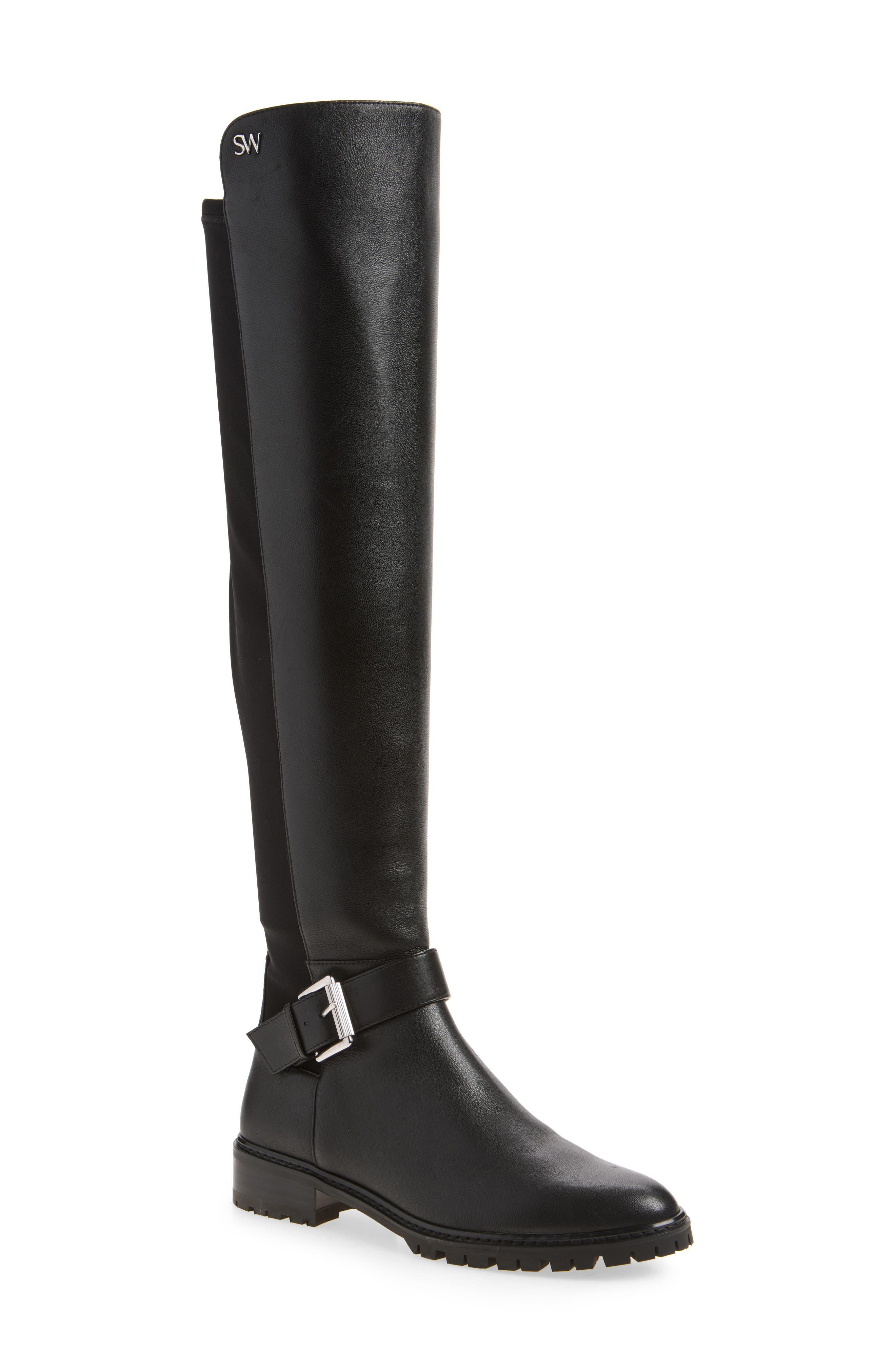 Biker City Over the Knee Leather Boot