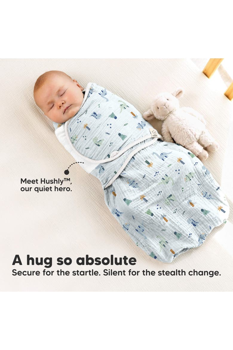 3-Pack Lyra Muslin Swaddle Wraps, Alternate, color, Dino Park