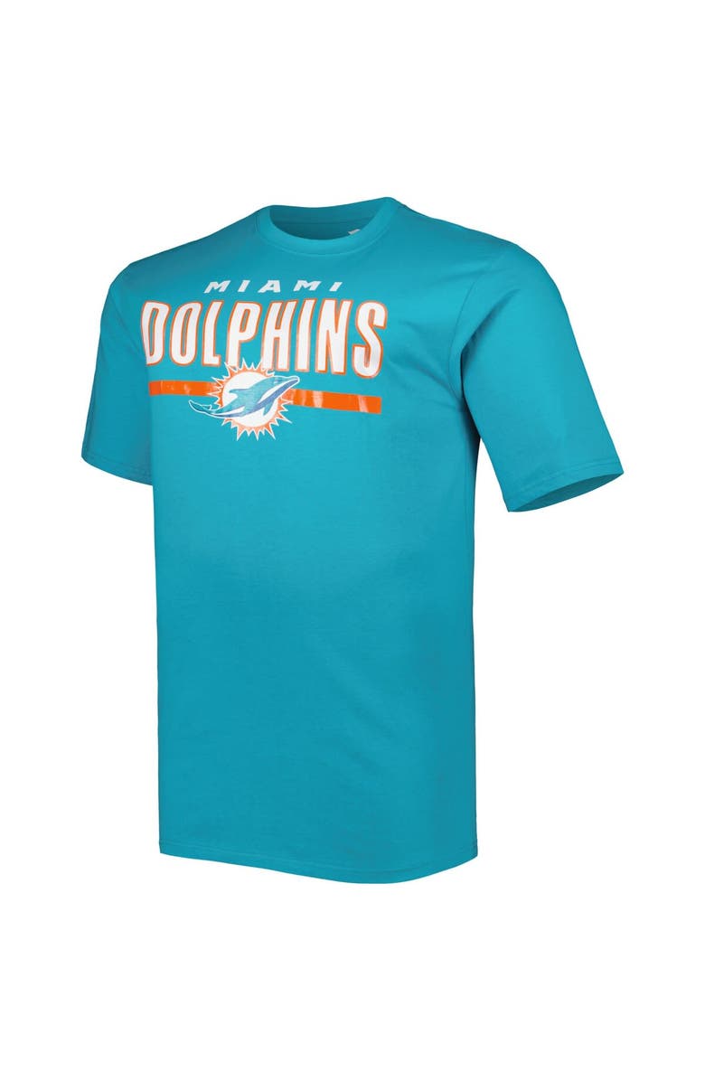 FANATICS Men's Fanatics Branded Aqua Miami Dolphins Big & Tall Speed & Agility T-Shirt, Alternate, color, 
