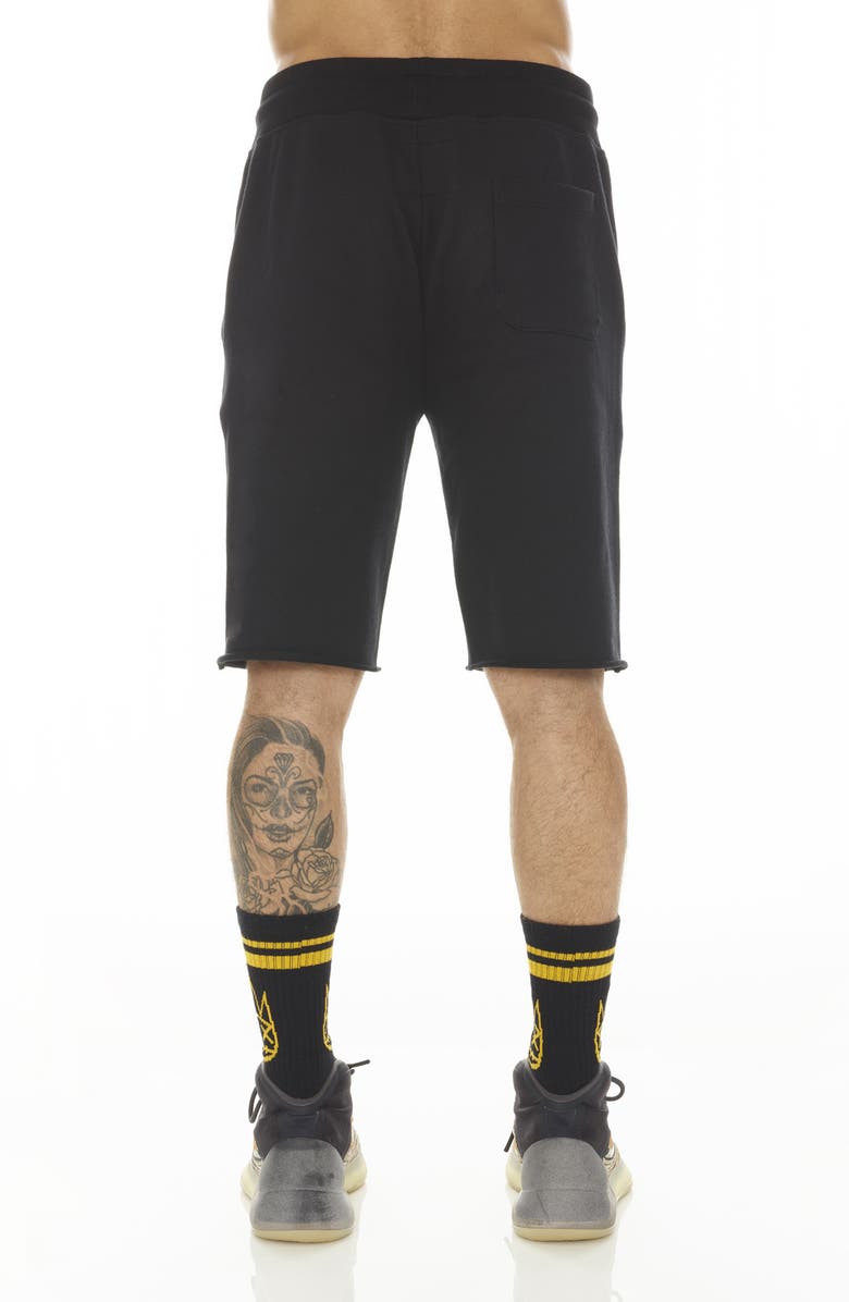 Cult of Individuality French Terry Drawstring Shorts, Alternate, color, Black