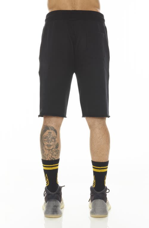 Cult Of Individuality French Terry Drawstring Shorts In Black